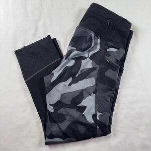 Athleta Pants Womens Small Camo‎ Camoflauge Tight Leggings Pockets Activewear